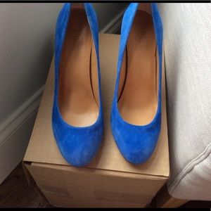 Jcrew Pumps: royal blue suede